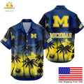 Michigan Wolverines Hawaiian Coconut Forest Tropical - Adult & Kids T-Shirts, Sweatshirts & Hoodies apparel design preview 1