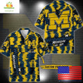 Michigan Wolverines Hawaiian Custom Ikat Design - Adult & Kids T-Shirts, Sweatshirts & Hoodies apparel design preview 1