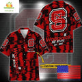 NC State Wolfpack Ikat Hawaiian for Fans - Adult & Kids T-Shirts, Sweatshirts & Hoodies apparel design preview 1
