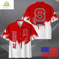 NC State Wolfpack Hawaiian with Paint Splatter Logo - Adult & Kids T-Shirts, Sweatshirts & Hoodies apparel design preview 1