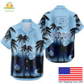 NCAA Tar Heels Hawaiian Coconut Forest Tropical Fan - Adult & Kids T-Shirts, Sweatshirts & Hoodies apparel design preview 1