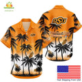 Oklahoma State Cowboys Hawaiian Tropical Coconut - Adult & Kids T-Shirts, Sweatshirts & Hoodies apparel design preview 1