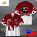 NCAA Gamecocks Hawaiian Custom Paint Splatter Logo - Adult & Kids T-Shirts, Sweatshirts & Hoodies apparel design preview 1