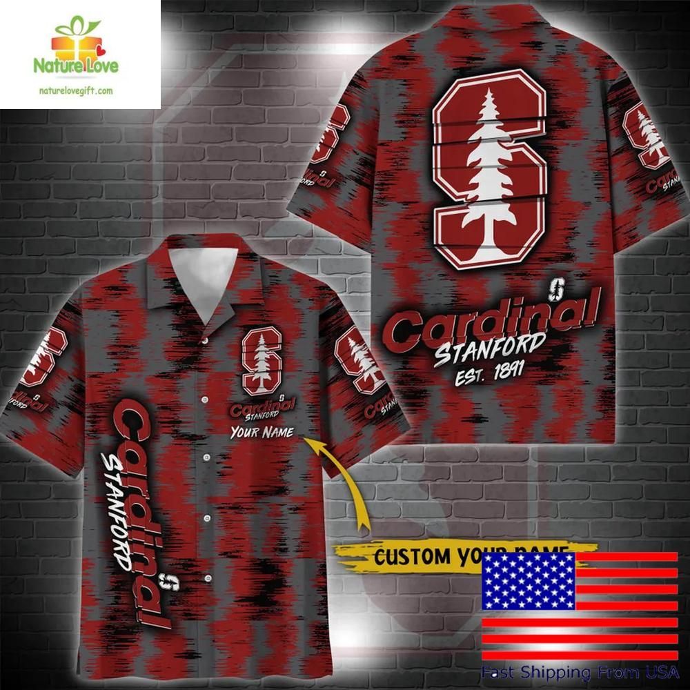 Stanford Cardinal NCAA Hawaiian Custom Ikat Design - Adult & Kids T-Shirts, Sweatshirts & Hoodies apparel design preview 1