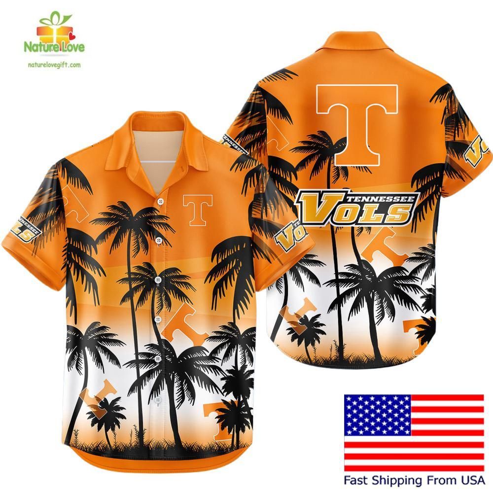 Tennessee Volunteers Hawaiian Tropical Coconut Forest - Adult & Kids T-Shirts, Sweatshirts & Hoodies apparel design preview 1