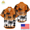 Texas Longhorns Hawaiian Tropical Coconut Forest Fan - Adult & Kids T-Shirts, Sweatshirts & Hoodies apparel design preview 1