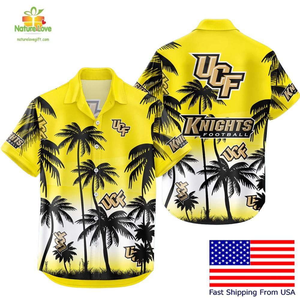 UCF Knights Hawaiian Coconut Forest Tropical Fan - Adult & Kids T-Shirts, Sweatshirts & Hoodies apparel design preview 1