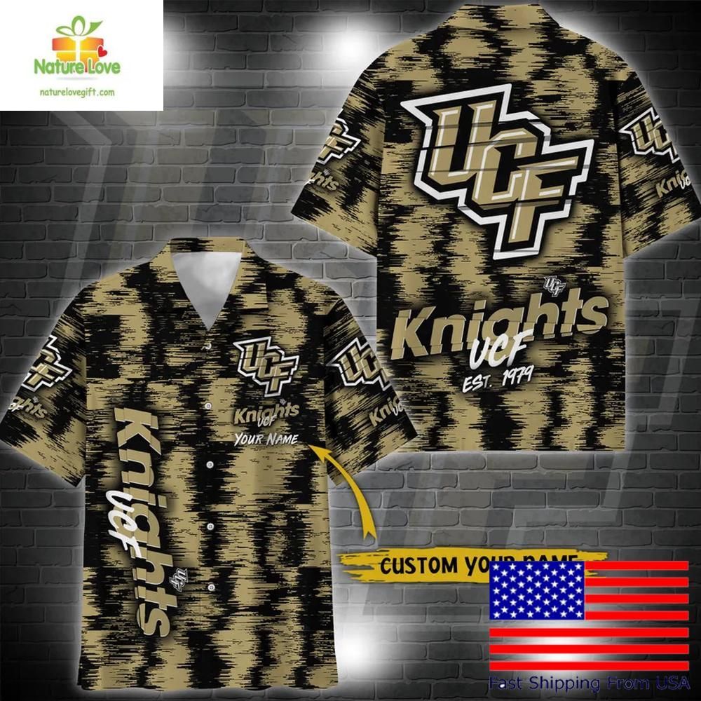 UCF Knights Ikat Hawaiian for Fans - Adult & Kids T-Shirts, Sweatshirts & Hoodies apparel design preview 1