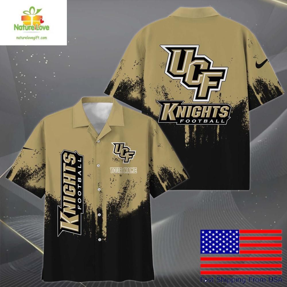 UCF Knights Hawaiian Paint Splatter Design for Fans - Adult & Kids T-Shirts, Sweatshirts & Hoodies apparel design preview 1