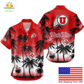 Utah Utes Hawaiian Coconut Forest Tropical Fan - Adult & Kids T-Shirts, Sweatshirts & Hoodies apparel design preview 1