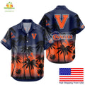 Virginia Cavaliers Hawaiian Tropical Coconut Forest - Adult & Kids T-Shirts, Sweatshirts & Hoodies apparel design preview 1