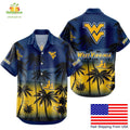 West Virginia Mountaineers Hawaiian Tropical Coconut - Adult & Kids T-Shirts, Sweatshirts & Hoodies apparel design preview 1