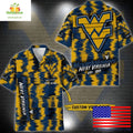 West Virginia Mountaineers Ikat Hawaiian for Fans - Adult & Kids T-Shirts, Sweatshirts & Hoodies apparel design preview 1