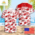 Wisconsin Badgers Hawaiian NCAA Coconut Tree Logo - Adult & Kids T-Shirts, Sweatshirts & Hoodies apparel design preview 1