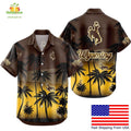 Wyoming Cowboys Hawaiian Coconut Forest Tropical Fan - Adult & Kids T-Shirts, Sweatshirts & Hoodies apparel design preview 1