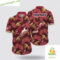 Arizona Coyotes Hawaiian Tropical Summer Hockey Fan - Adult & Kids T-Shirts, Sweatshirts & Hoodies apparel design preview 1