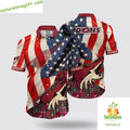 Arizona Coyotes Hawaiian American Flag Summer LV - Adult & Kids T-Shirts, Sweatshirts & Hoodies apparel design preview 1