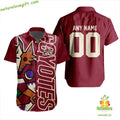 Arizona Coyotes Hawaiian Hockey Team Aloha Button Up - Adult & Kids T-Shirts, Sweatshirts & Hoodies apparel design preview 1