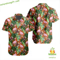 Arizona Coyotes Hawaiian Flamingo Button Up - Adult & Kids T-Shirts, Sweatshirts & Hoodies apparel design preview 1