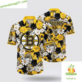 Boston Bruins Hawaiian Tropical Begonia Aloha - Adult & Kids T-Shirts, Sweatshirts & Hoodies apparel design preview 1