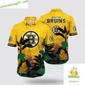 Boston Bruins Hawaiian Tropical Aloha for Summer - Adult & Kids T-Shirts, Sweatshirts & Hoodies apparel design preview 1