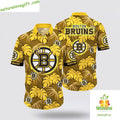 Boston Bruins Hawaiian Tropical Hockey Fan Summer - Adult & Kids T-Shirts, Sweatshirts & Hoodies apparel design preview 1