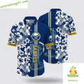 Buffalo Sabres Hawaiian Tropical Apricot Blossom - Adult & Kids T-Shirts, Sweatshirts & Hoodies apparel design preview 1