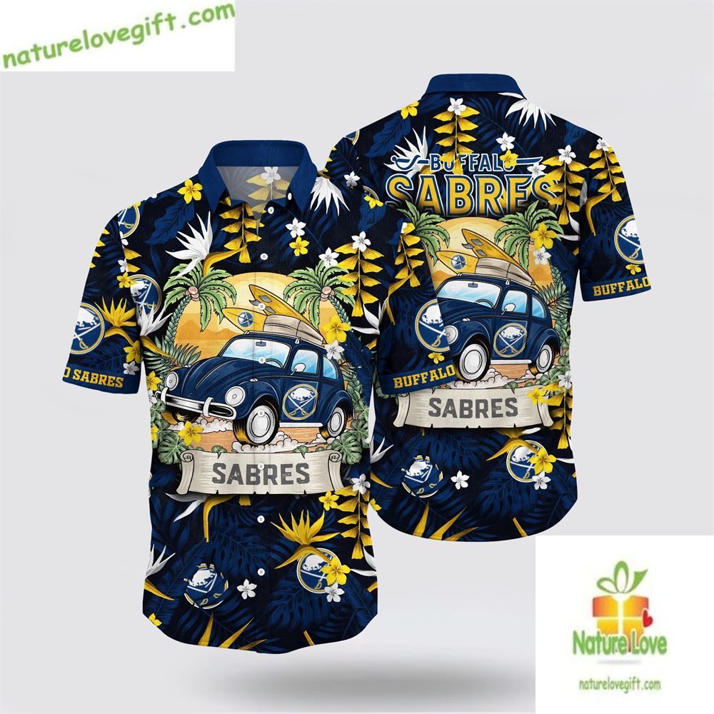 Buffalo Sabres Hawaiian Tropical Summer Travel - Adult & Kids T-Shirts, Sweatshirts & Hoodies apparel design preview 1