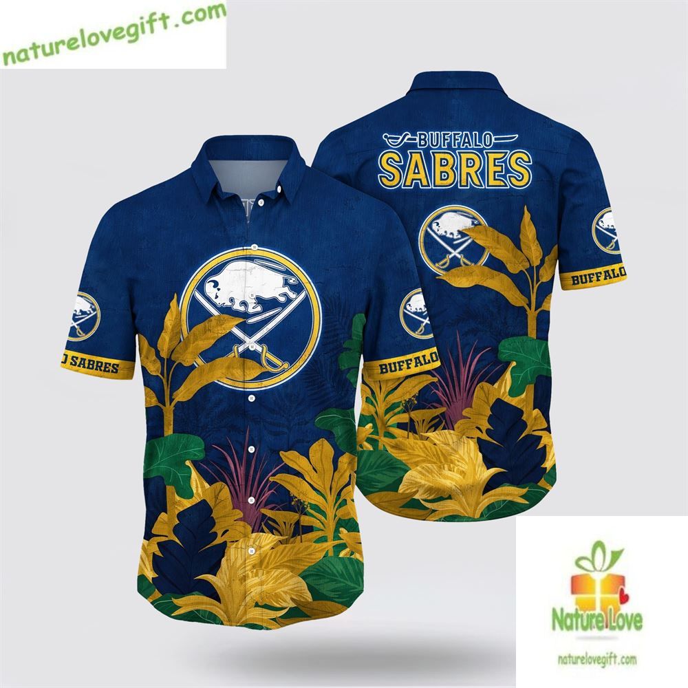 Buffalo Sabres Hawaiian Tropical Summer Fan Gift LV - Adult & Kids T-Shirts, Sweatshirts & Hoodies apparel design preview 1
