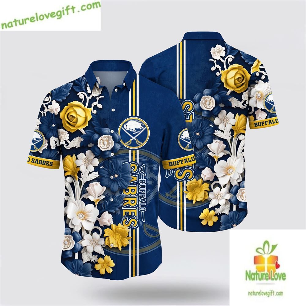 Buffalo Sabres Hawaiian Tropical Floral Summer LV - Adult & Kids T-Shirts, Sweatshirts & Hoodies apparel design preview 1