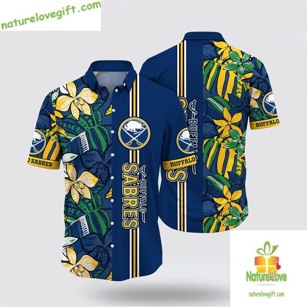 Buffalo Sabres Hawaiian Tropical Floral Summer LV - Adult & Kids T-Shirts, Sweatshirts & Hoodies apparel design preview 1