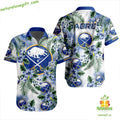 Buffalo Sabres Hawaiian Hockey Button Up LV18821 - Adult & Kids T-Shirts, Sweatshirts & Hoodies apparel design preview 1