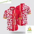 Calgary Flames Hawaiian Tropical Apricot Blossom - Adult & Kids T-Shirts, Sweatshirts & Hoodies apparel design preview 1