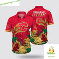 Calgary Flames Hawaiian Tropical NHL Summer Fan Gift - Adult & Kids T-Shirts, Sweatshirts & Hoodies apparel design preview 1