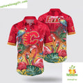 Calgary Flames Hawaiian Tropical Parrot Flamingo - Adult & Kids T-Shirts, Sweatshirts & Hoodies apparel design preview 1