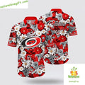 Carolina Hurricanes Tropical Begonia Flower Hawaiian - Adult & Kids T-Shirts, Sweatshirts & Hoodies apparel design preview 1