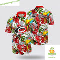 Carolina Hurricanes NHL Hawaiian Tropical Parrot Fan - Adult & Kids T-Shirts, Sweatshirts & Hoodies apparel design preview 1