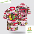 Chicago Blackhawks Hawaiian Tropical Summer Island - Adult & Kids T-Shirts, Sweatshirts & Hoodies apparel design preview 1