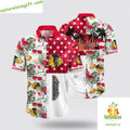 Chicago Blackhawks Hawaiian with Tropical Hat and - Adult & Kids T-Shirts, Sweatshirts & Hoodies apparel design preview 1