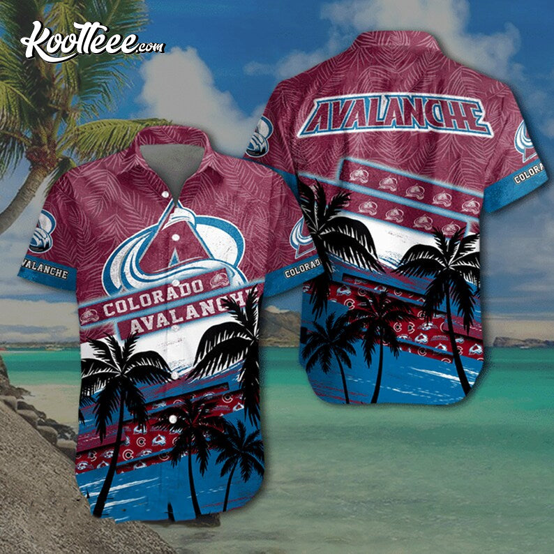NHL Colorado Avalanche Fathers Day Hawaiian - Adult & Kids T-Shirts, Sweatshirts & Hoodies apparel design preview 1