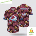 Colorado Avalanche NHL Hawaiian Hockey Fan Tropical - Adult & Kids T-Shirts, Sweatshirts & Hoodies apparel design preview 1