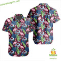 Colorado Avalanche Hawaiian Flamingo Button Up - Adult & Kids T-Shirts, Sweatshirts & Hoodies apparel design preview 1