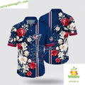 Columbus Blue Jackets Hawaiian Tropical Floral Summer - Adult & Kids T-Shirts, Sweatshirts & Hoodies apparel design preview 1