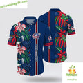 Columbus Blue Jackets Hawaiian Tropical Floral Summer - Adult & Kids T-Shirts, Sweatshirts & Hoodies apparel design preview 1