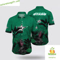 Dallas Stars NHL Hawaiian Tropical Summer Hockey Fan - Adult & Kids T-Shirts, Sweatshirts & Hoodies apparel design preview 1