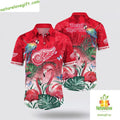 Detroit Red Wings Hawaiian Tropical Flamingo Parrot - Adult & Kids T-Shirts, Sweatshirts & Hoodies apparel design preview 1