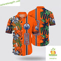 Edmonton Oilers Hawaiian Tropical Floral Summer - Adult & Kids T-Shirts, Sweatshirts & Hoodies apparel design preview 1