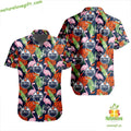 Edmonton Oilers Hawaiian Flamingo Button Up Aloha - Adult & Kids T-Shirts, Sweatshirts & Hoodies apparel design preview 1