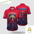 Florida Panthers Hawaiian Tropical Flamingo Summer - Adult & Kids T-Shirts, Sweatshirts & Hoodies apparel design preview 1