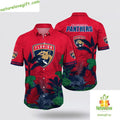 Florida Panthers Hawaiian Tropical Summer - Adult & Kids T-Shirts, Sweatshirts & Hoodies apparel design preview 1